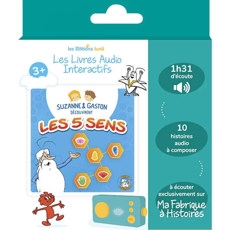 Image : Coffret Suzanne et Gaston decouvrent les 5 sens avec Hello Maestro Lunii