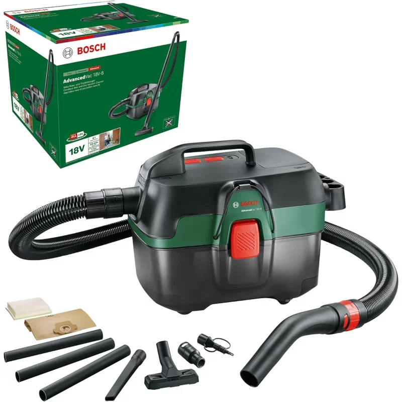Image : Bosch AdvancedVac 18V-8 Aspirateur Eau et poussieres 3 en 1 06033E1000