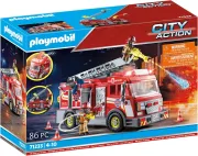 PLAYMOBIL - 71233 - City Action - Camion de pompiers avec grande echelle
