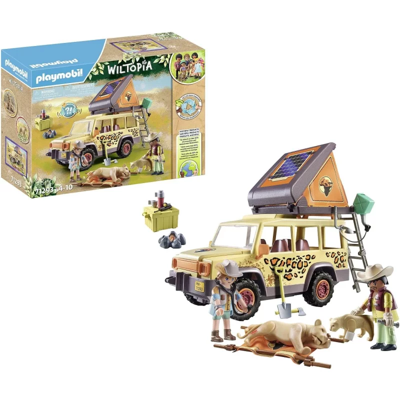 Image : Playmobil 71293 Explorateurs avec vehicule Tout Terrain - Wiltopia