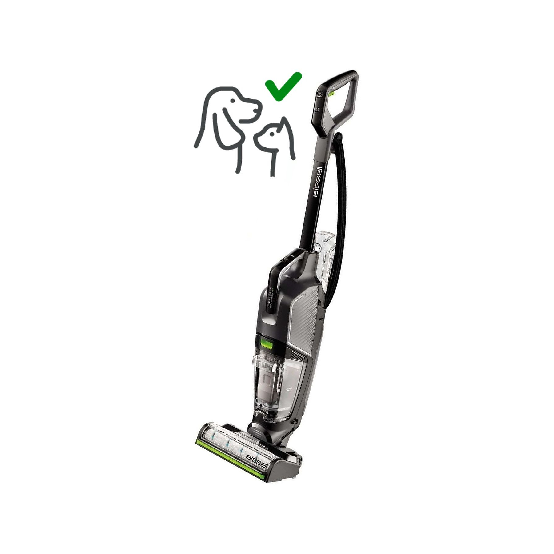 Image : BISSELL CrossWave HydroSteam Pet Pro B3528N Aspirateur nettoyeur vapeur