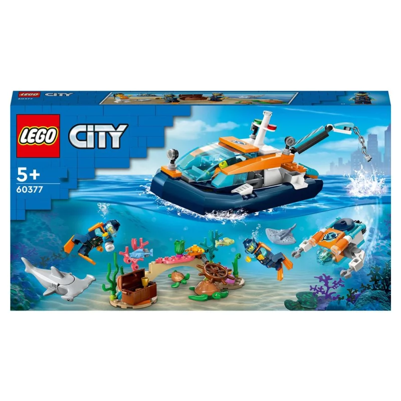 Image : LEGO City 60377 Le Bateau d’Exploration Sous-Marine