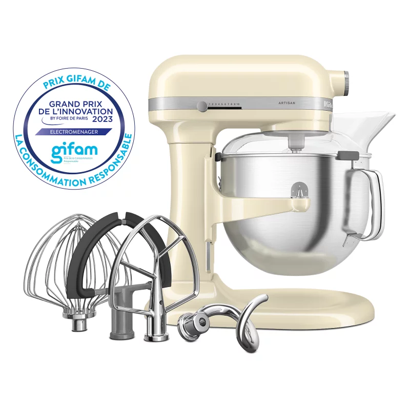 Image : KITCHENAID 5KSM70SHXEAC creme Robot patissier
