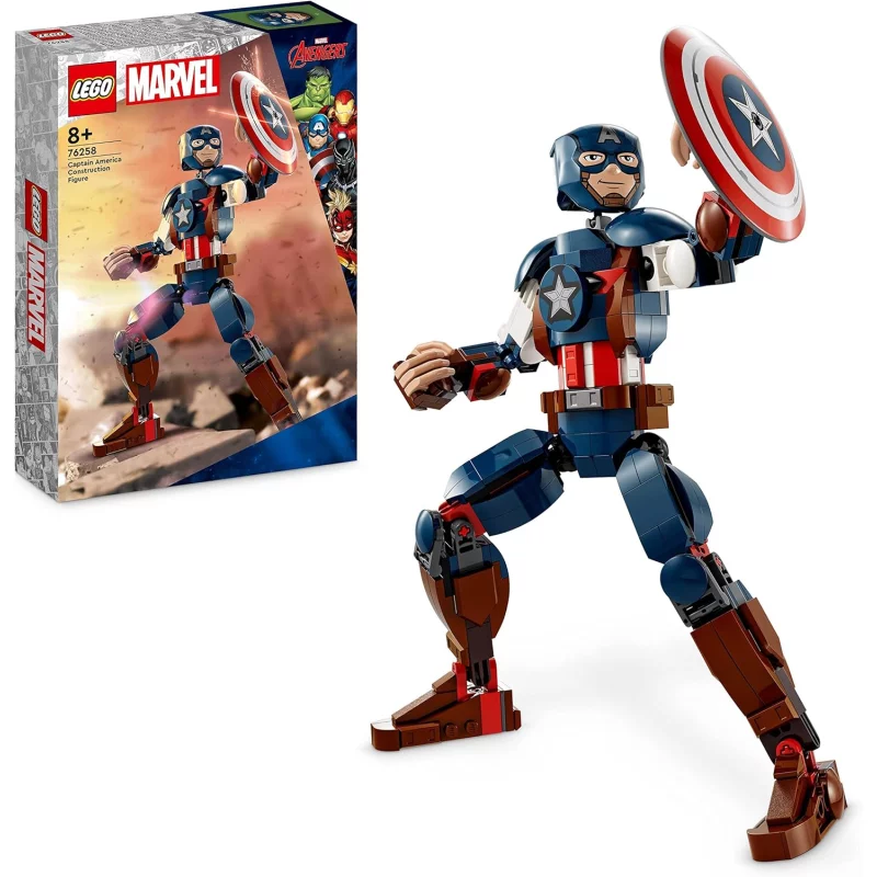 Image : LEGO 76258 Marvel Super Heroes - La figurine de Captain America