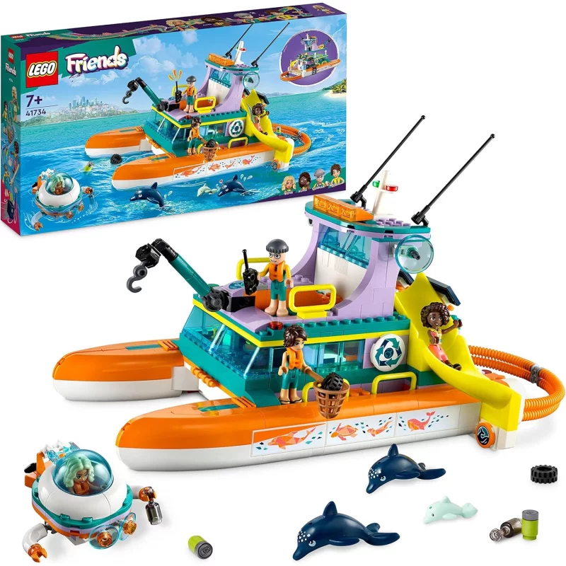 Image : LEGO 41734 Le bateau de sauvetage en mer Friends