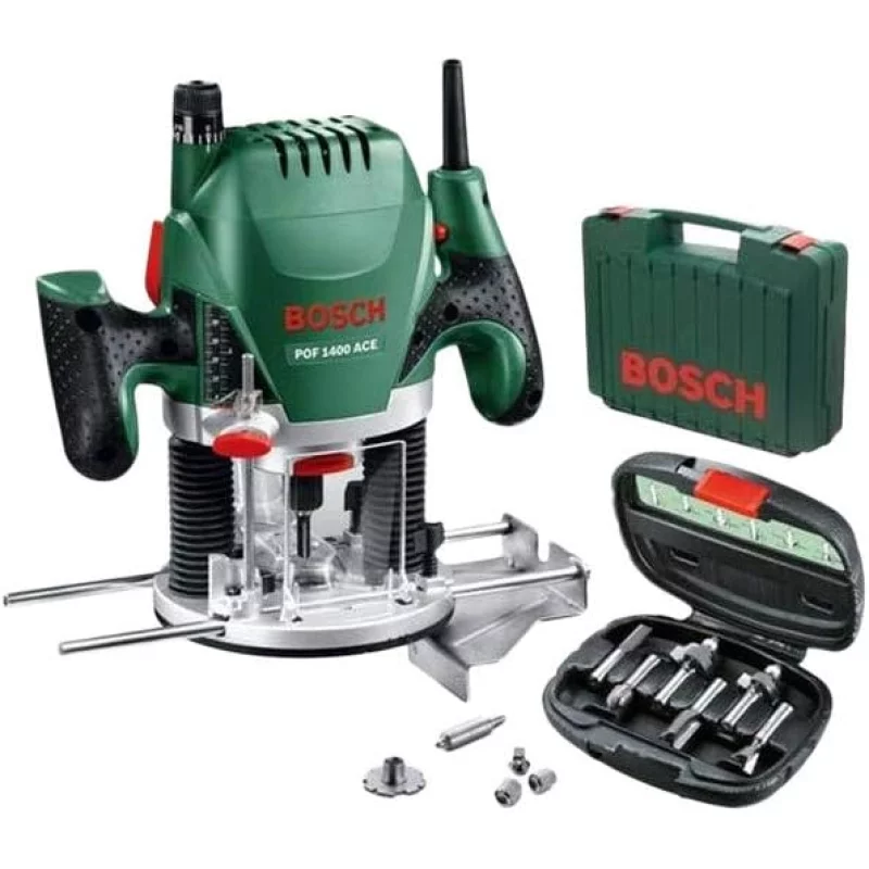 Image : BOSCH Defonceuse Pof 1400 ace + coffret 6 fraises