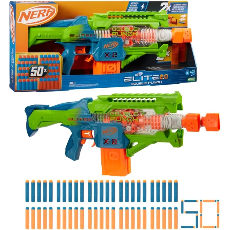 Image : Nerf Elite 2.0 Blaster motorise Double Punch