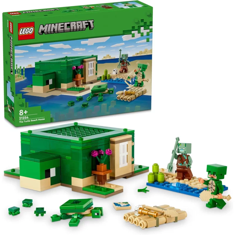 Image : LEGO 21254 Minecraft La maison de la plage de la tortue