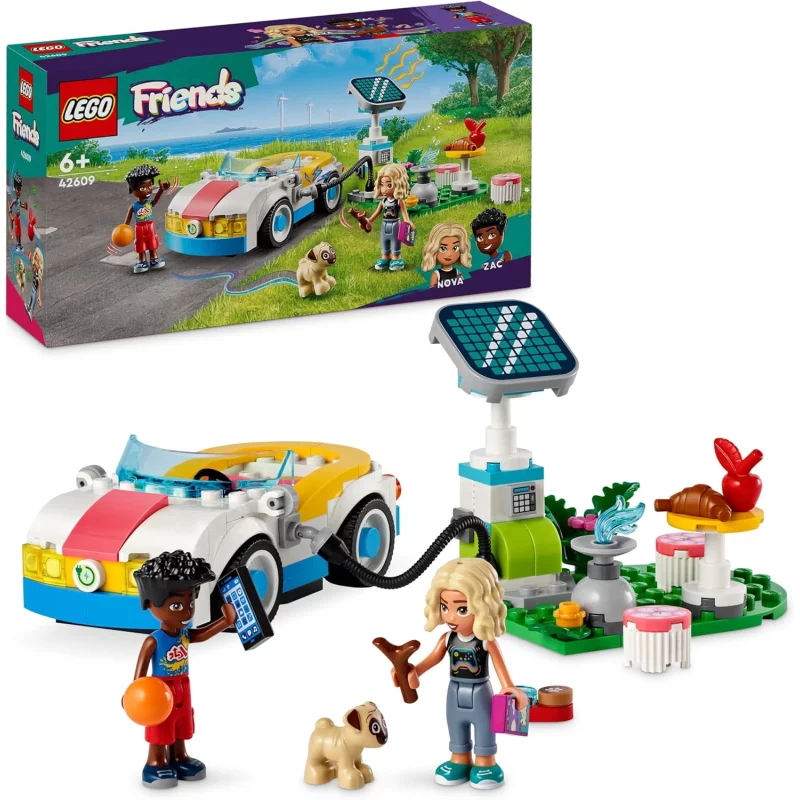 Image : LEGO 42609 La voiture electrique et la borne de recharge Friends