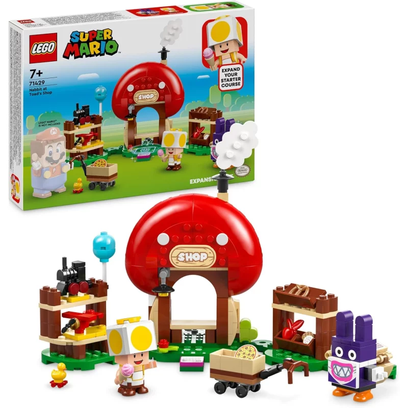 Image : LEGO 71429 Super Mario Ensemble d'extension Carottin et la boutique Toad