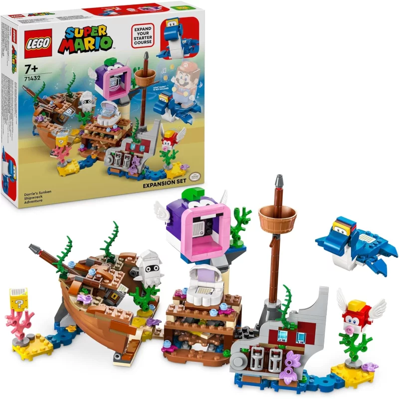 Image : LEGO 71432 Super Mario Ensemble d'extension Aventure dans l'epave engloutie avec Dorrie