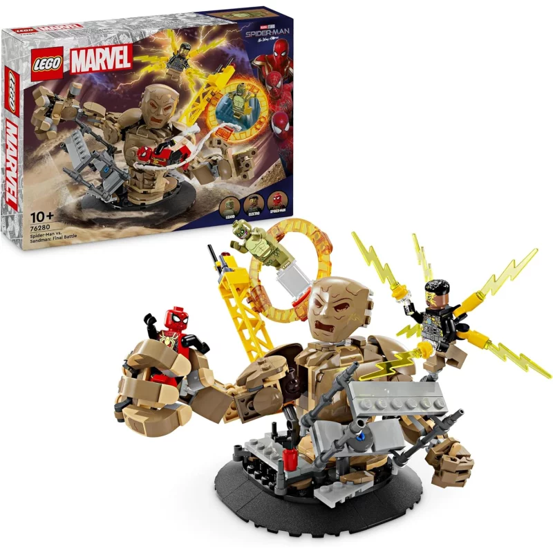Image : LEGO 76280 Marvel Spider-Man contre l'Homme-Sable: la bataille finale