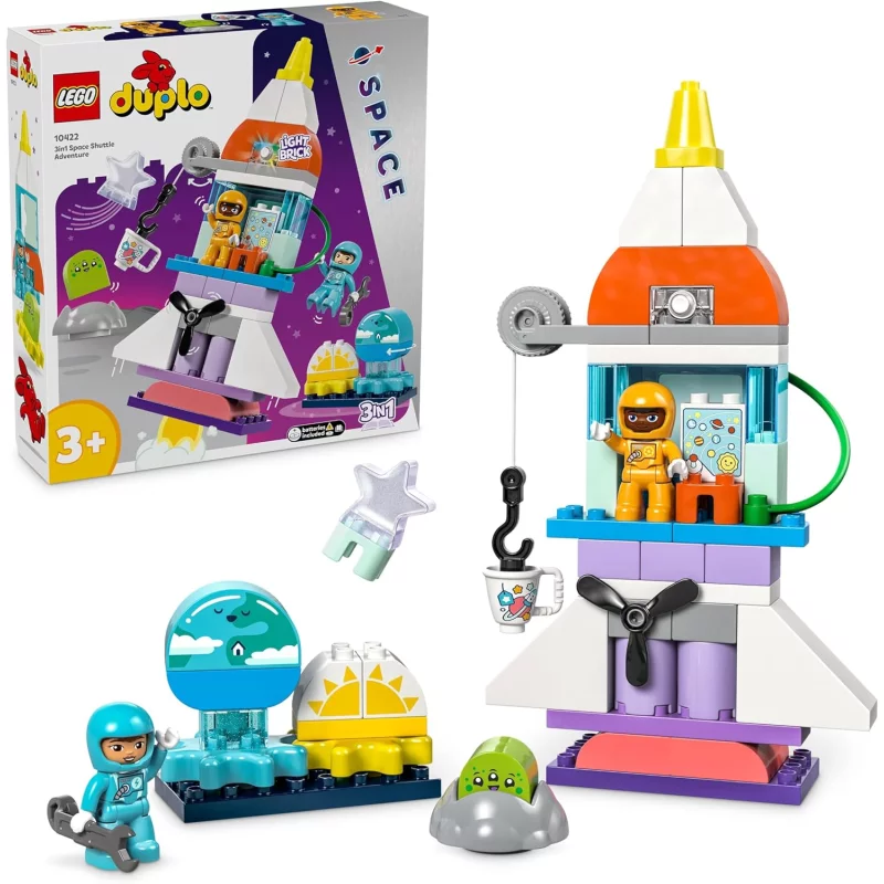 Image : LEGO 10422 DUPLO L'aventure en navette spatiale 3-en-1