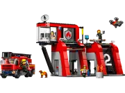 LEGO 60414 City La caserne et le camion de pompiers