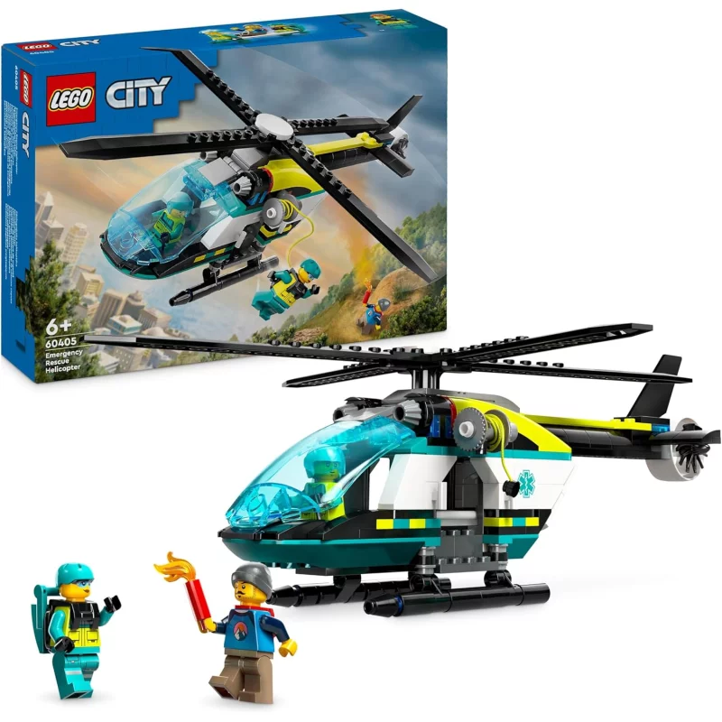Image : LEGO 60405 City L'helicoptere des urgences
