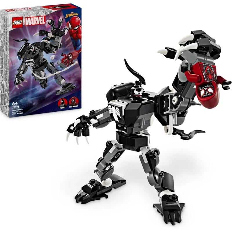Image : LEGO 76276 Marvel L'armure robot de Venom contre Miles Morales