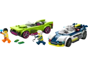 LEGO 60415 City La course-poursuite entre la voiture de police et la super voiture