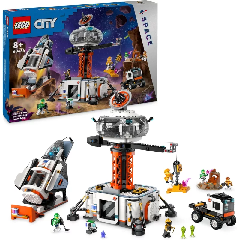 Image : LEGO 60434 City La station spatiale et la base de lancement de fusees