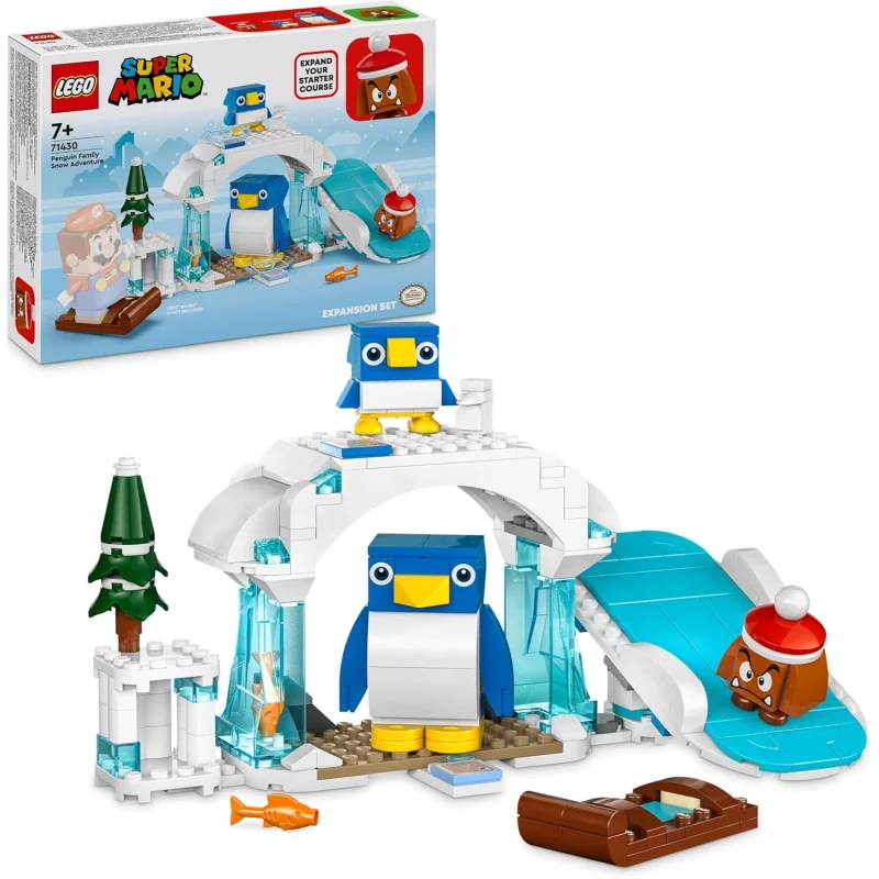 Image : LEGO 71430 Super Mario Ensemble d'extension Aventure dans la neige pour la famille Pingouin