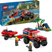 LEGO 60412 City Le camion de pompiers 4x4 et le canot de sauvetage