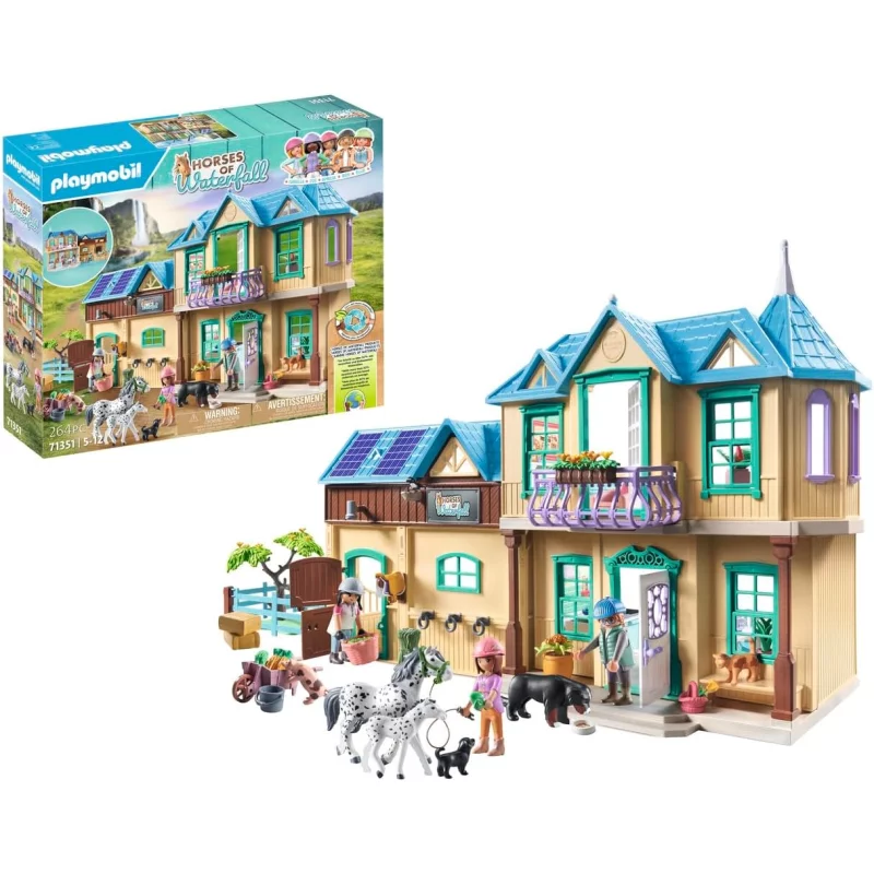 Image : Playmobil 71351 Ranch de la cascade Le club d'equitation