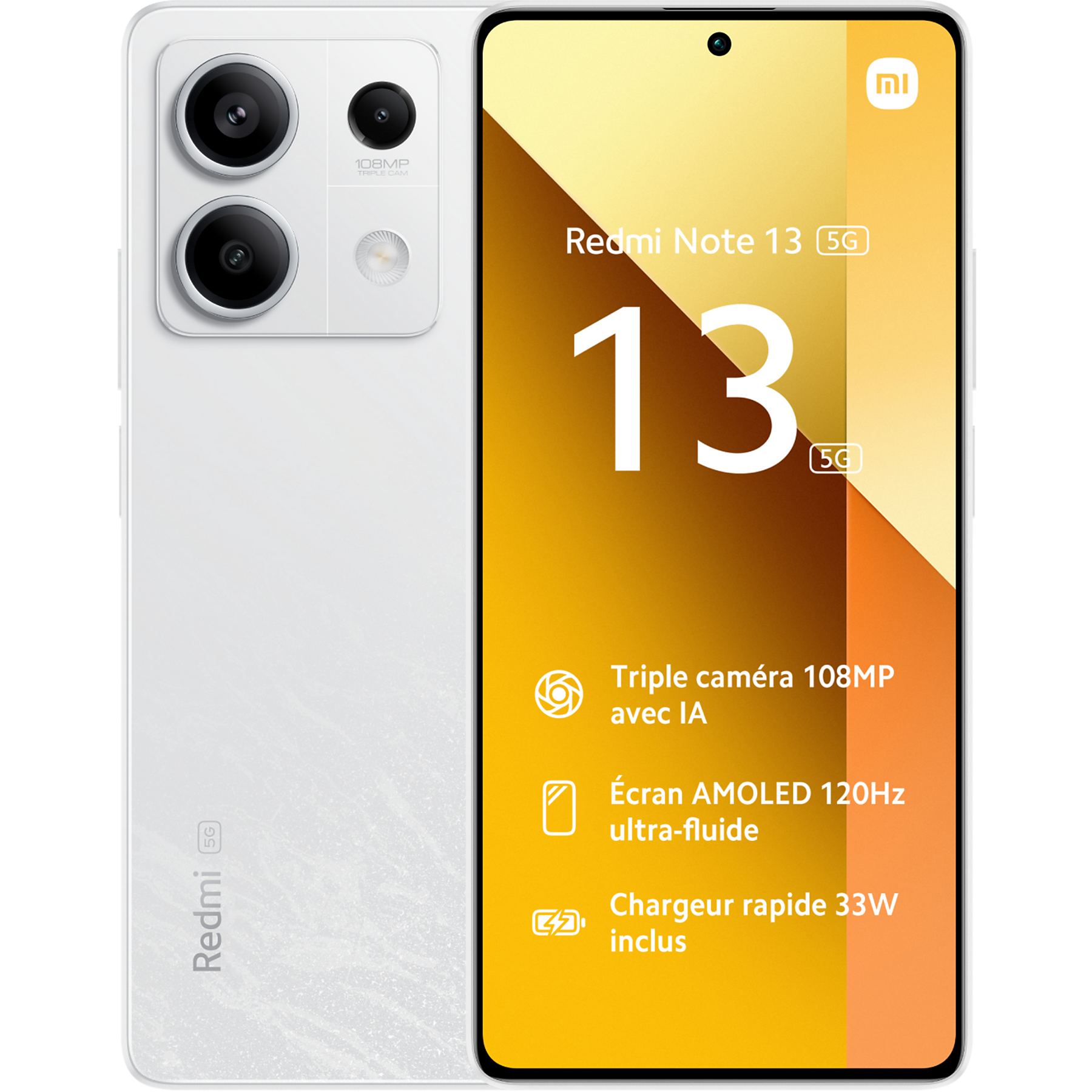 Image : Xiaomi Redmi Note 13 5G 256Go Blanc