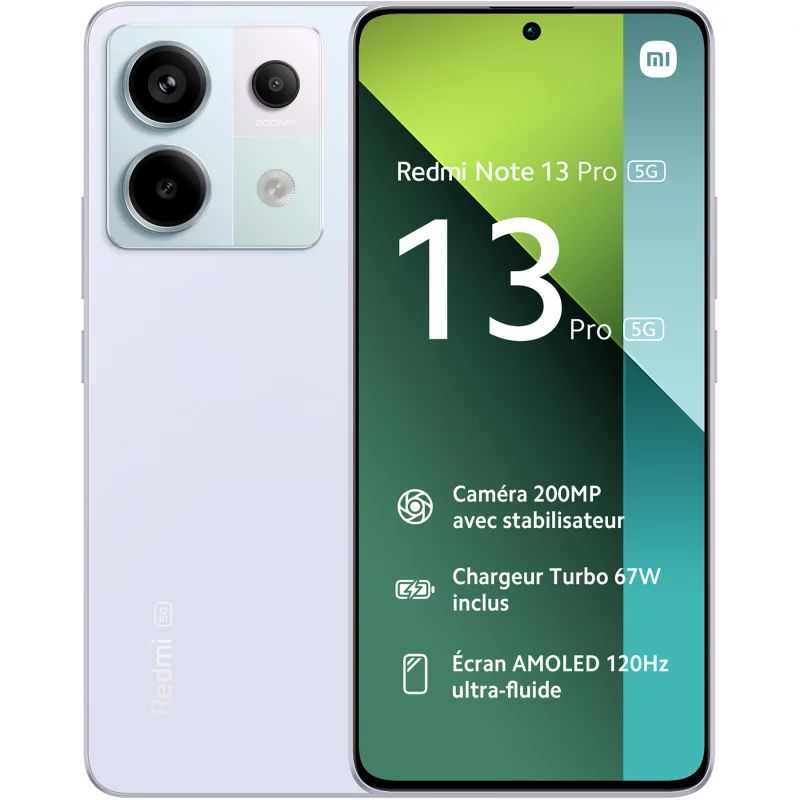 Image : Xiaomi Redmi Note 13 Pro 5G 256Go Violet