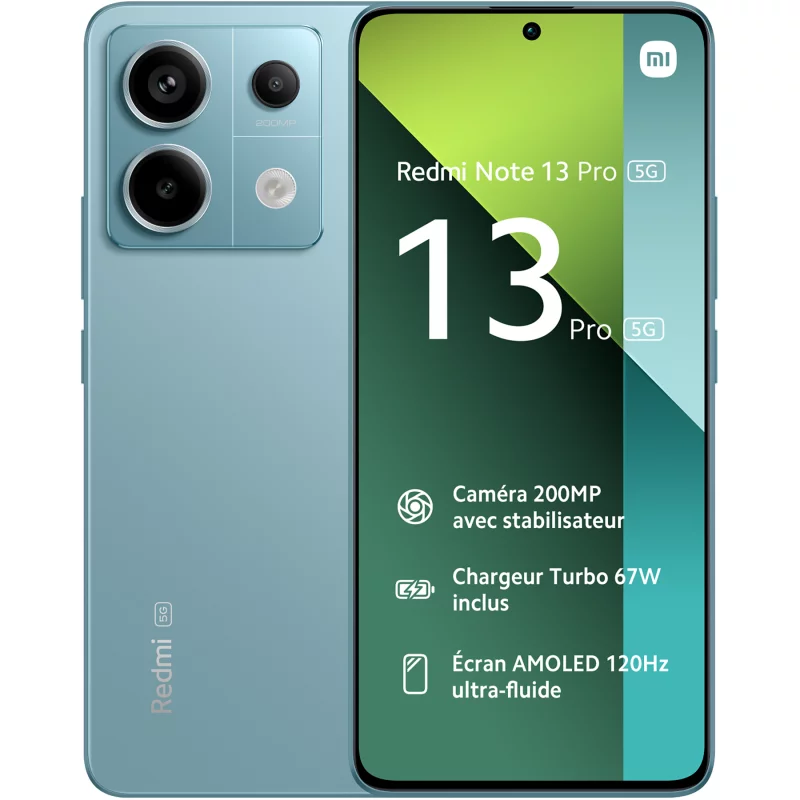 Image : Xiaomi Redmi Note 13 Pro 5G 256Go Bleu