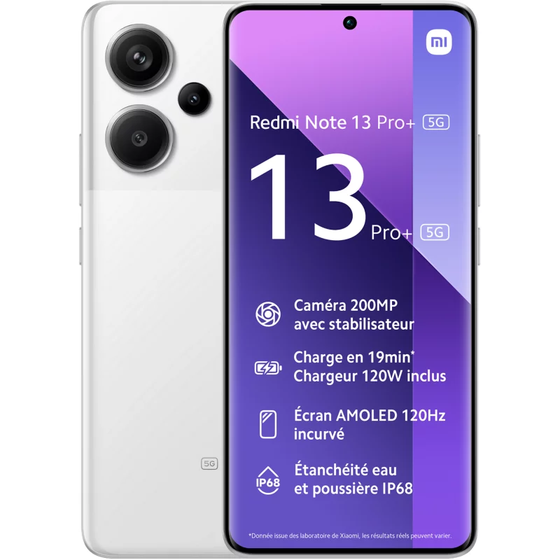 Image : Xiaomi Redmi Note 13 Pro+ 256Go Blanc 5G