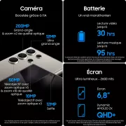 Image : Samsung GALAXY S24 Ultra 256GO Gris Smartphone