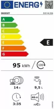 Image : INDESIT D2IHL326 Lave-vaiselle