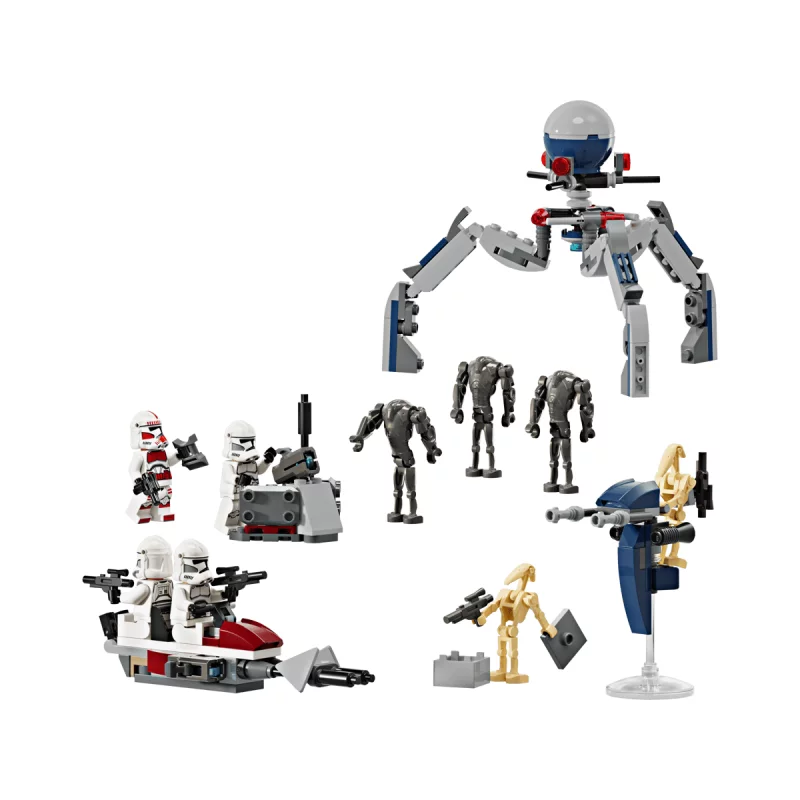 Image : LEGO 75372 Pack de combat des Clone Troopers et Droides de combat Star Wars