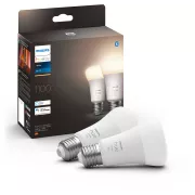 Ampoules connectees Philips Hue pack de 2 ampoules White standard E27 75W