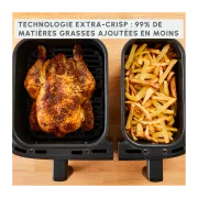 Image : Moulinex Friteuse Dual Easy Fry & Grill EZ905D20