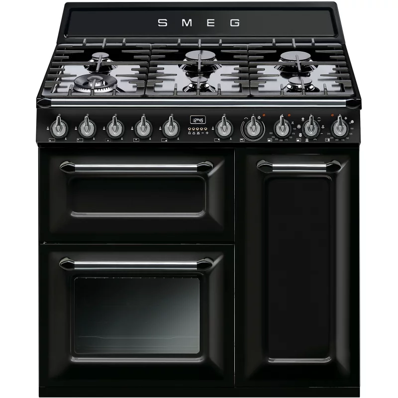 Image : Smeg TR93BL VICTORIA NOIR - Piano de cuisson