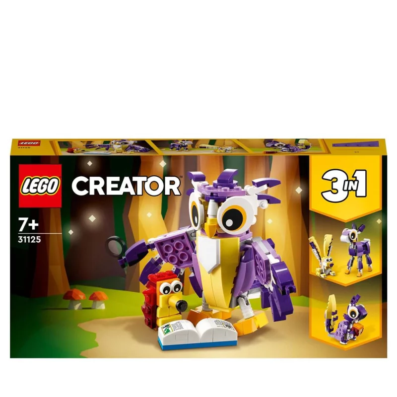 Image : LEGO 31125 Fabuleuses Creatures de la Foret Creator 3-en-1