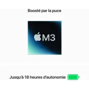 Image : Apple MacBook Air 15 256Go SSD 8Go Puce M3 Argent
