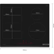 Image : BOSCH PIX63SHC1F Serenity FlexInduction Table induction