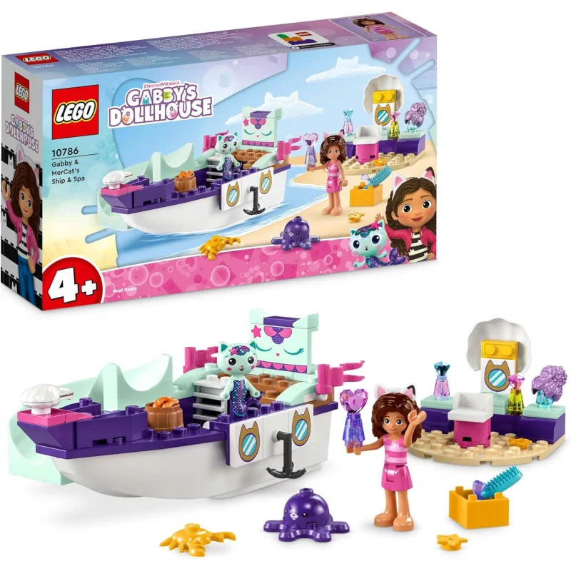 Image : LEGO 10786 Le bateau et le spa de Gabby et Marine Gabby et la maison magique