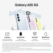 Image : Samsung Galaxy A55 128 Go Bleu nuit