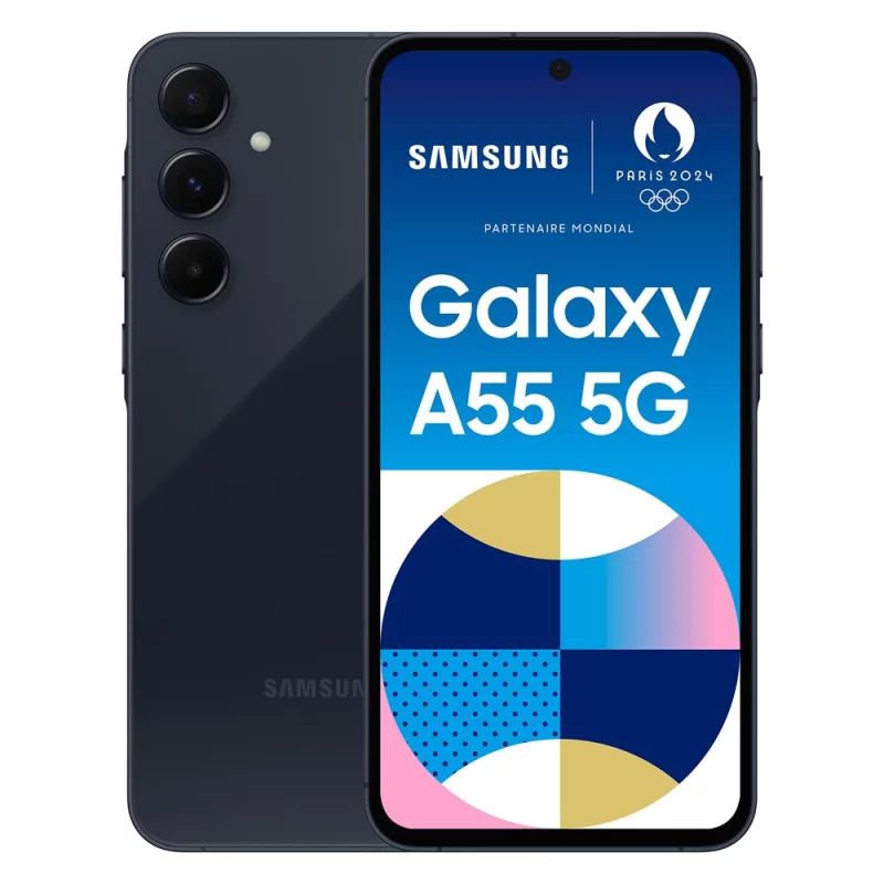 Image : Samsung Galaxy A55 256 Go Bleu nuit