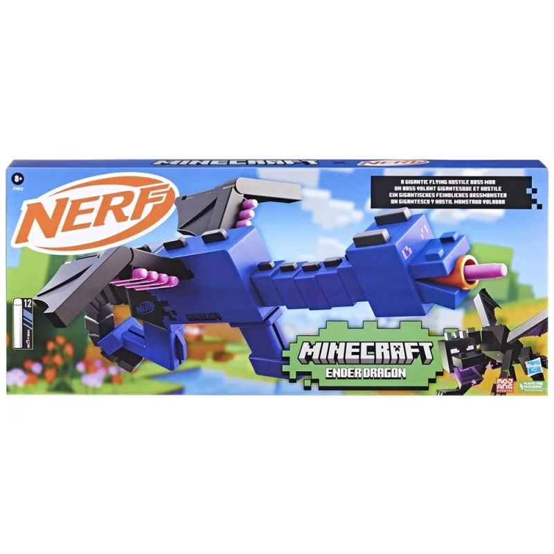 Image : Nerf Minecraft Blaster a flechettes Ender Dragon Jeu de plein air