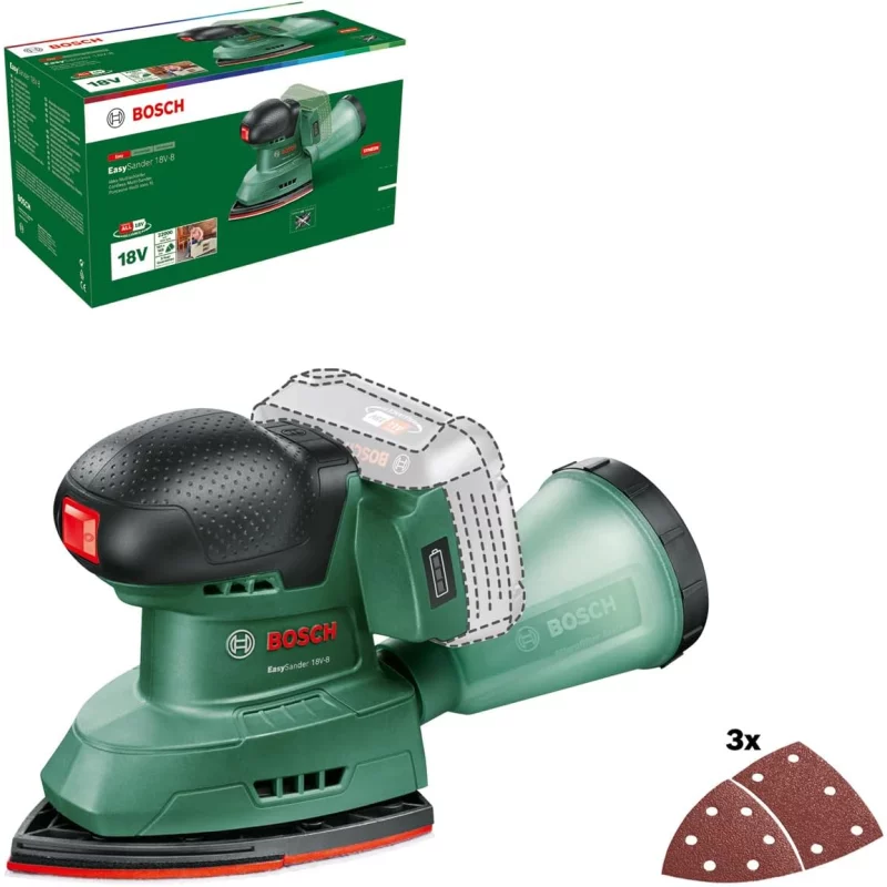Image : EasySander 18V-8 BT - 06033E3000 BOSCH ponceuse