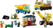 Image : LEGO City 60391 Les camions de chantier et la grue a boule de demolition