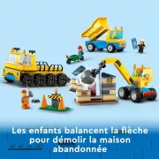 Image : LEGO City 60391 Les camions de chantier et la grue a boule de demolition