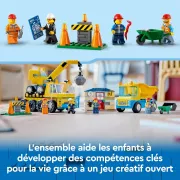 Image : LEGO City 60391 Les camions de chantier et la grue a boule de demolition