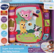 VTech - Super Livre Enchante Des Baby Loulous Rose