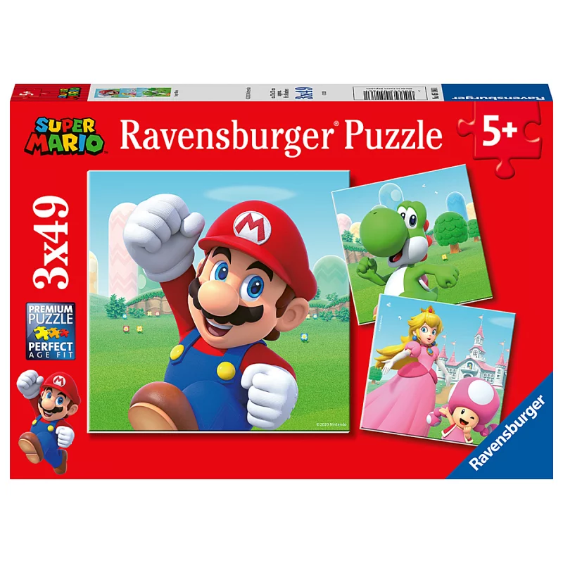 Image : Ravensburger Puzzles 3x49 p - Super Mario