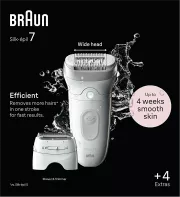 Image : Braun Silk epil 7 SE 7-041 Blanc Epilateur electrique
