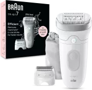 Image : Braun Silk epil 7 SE 7-041 Blanc Epilateur electrique